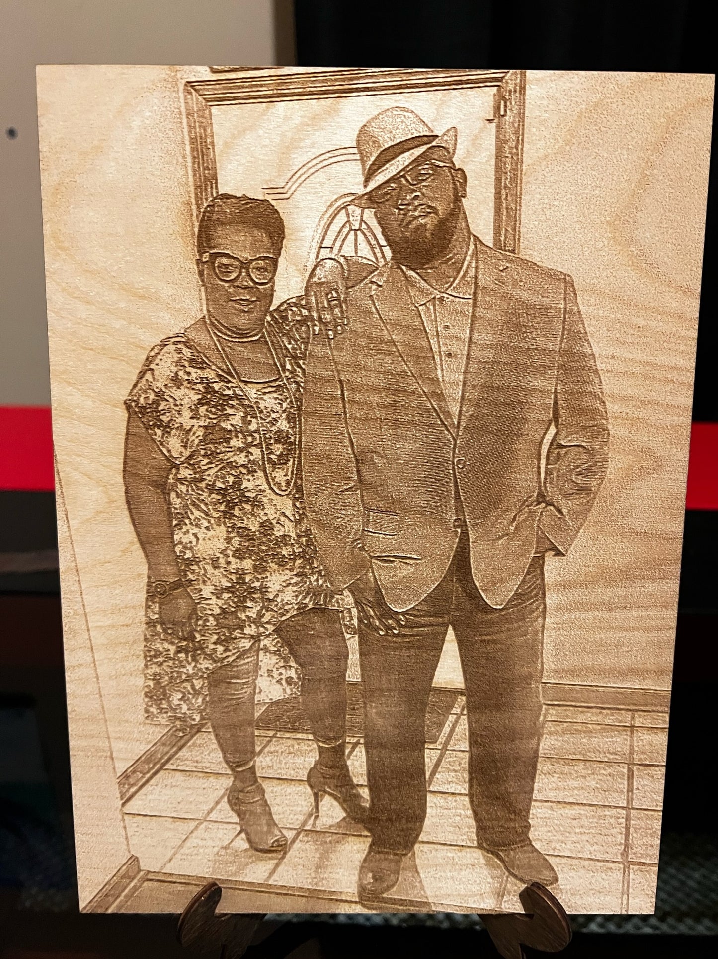 Custom Wood Photo Engraving