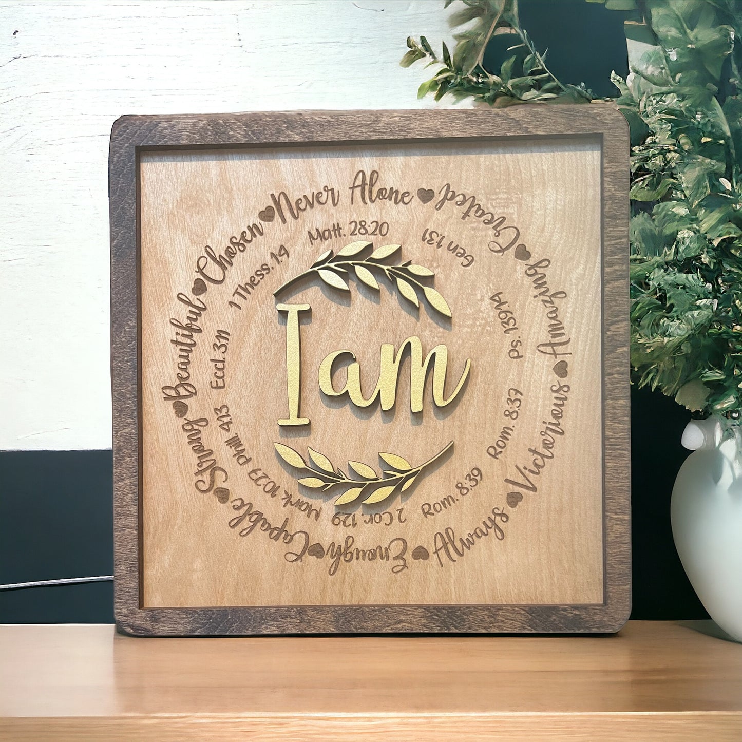 I Am Strong and Beautiful Plaque