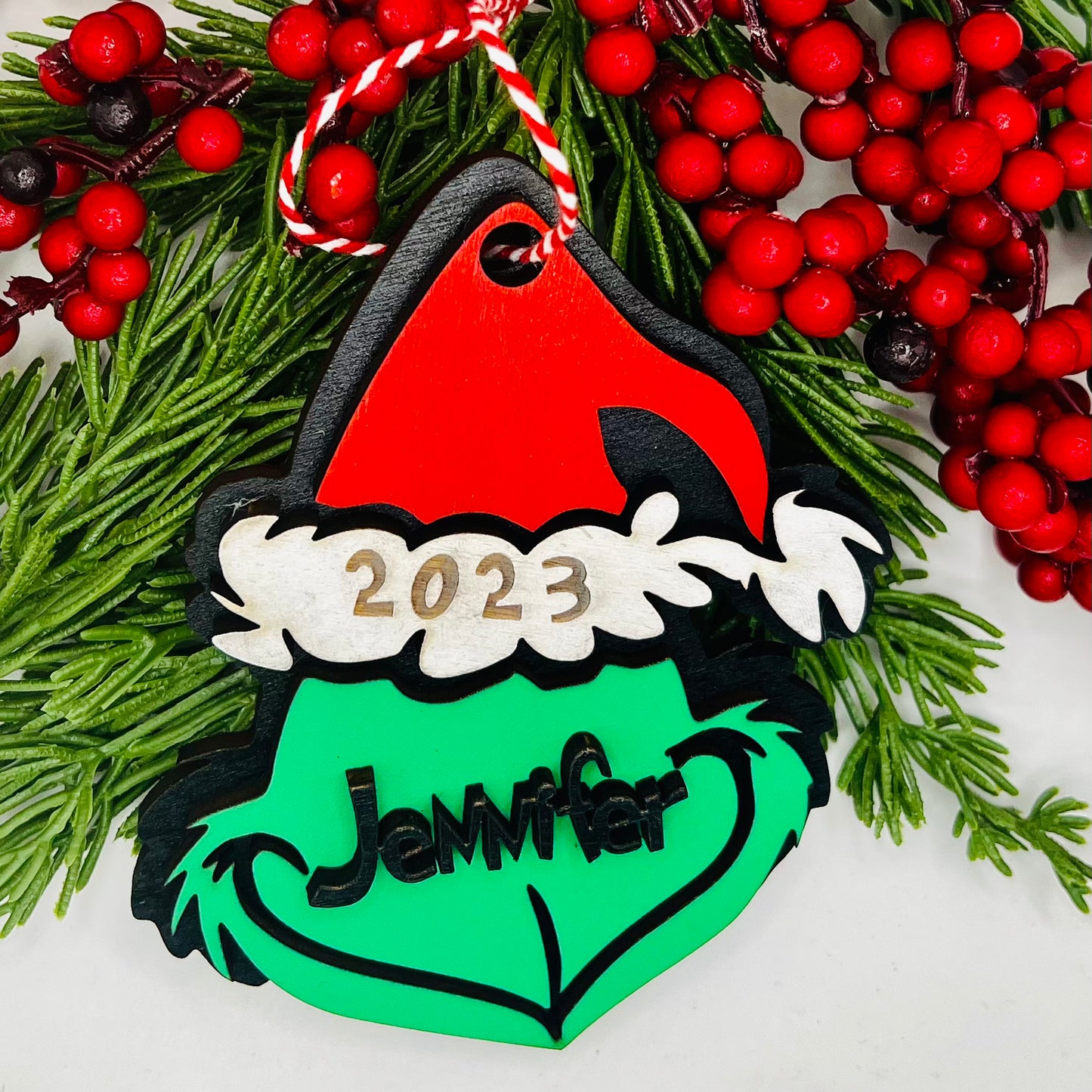 Grinch Personalized Ornament