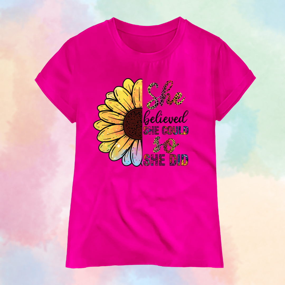 She Believed She Could So She Did Shirt