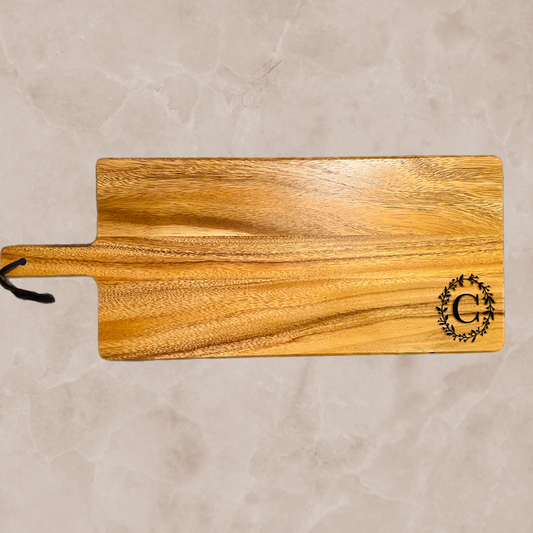 Personalized Monogram Charcuterie Board