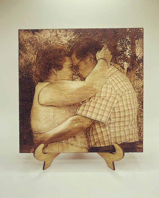 Custom Wood Photo Engraving