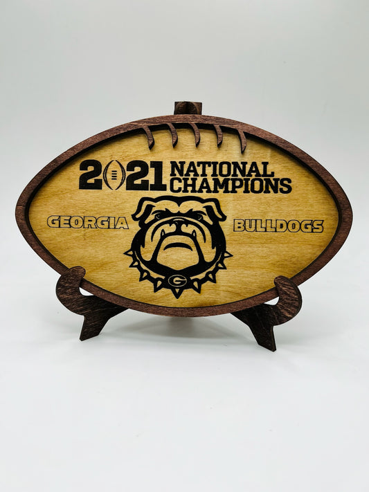 Georgia Bulldogs 2021 National Champions Plaque